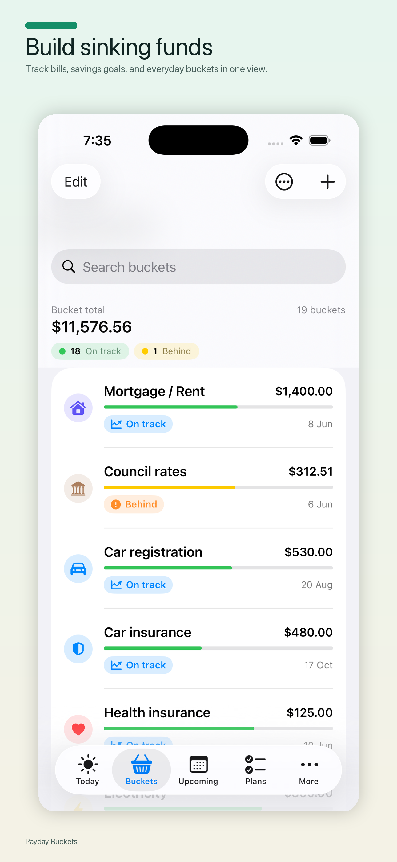 Payday Buckets preview